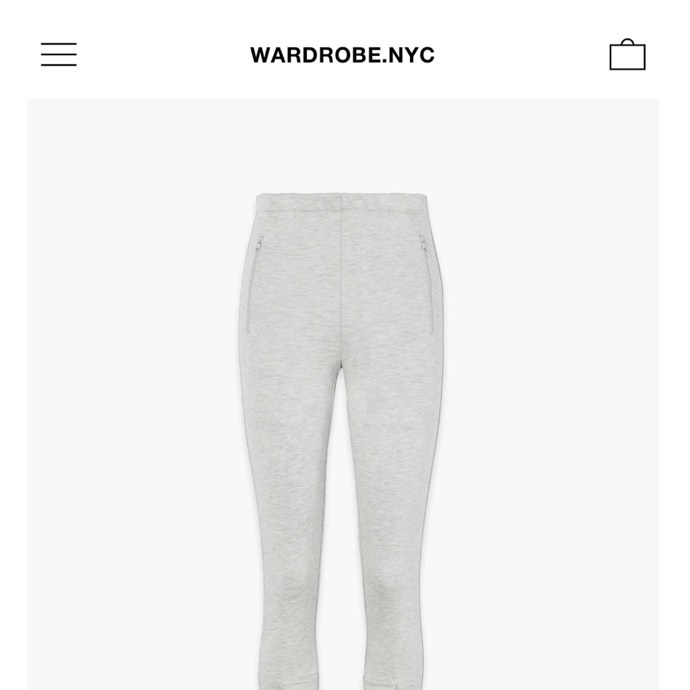 Wardrobe NYC front zip leggings